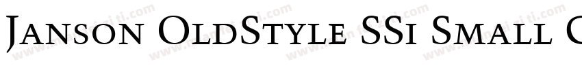 Janson OldStyle SSi Small Caps字体转换
